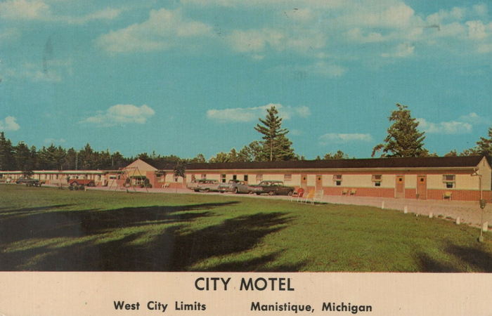 City Motel - Old Postcard